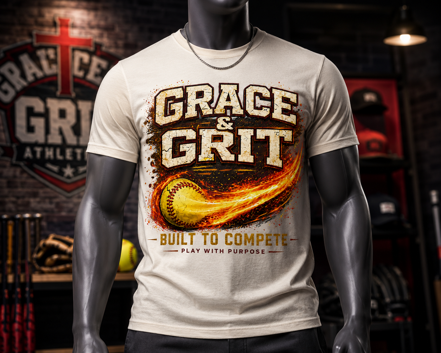 Built To Compete | Grace & Grit Athletics Signature Series Tee