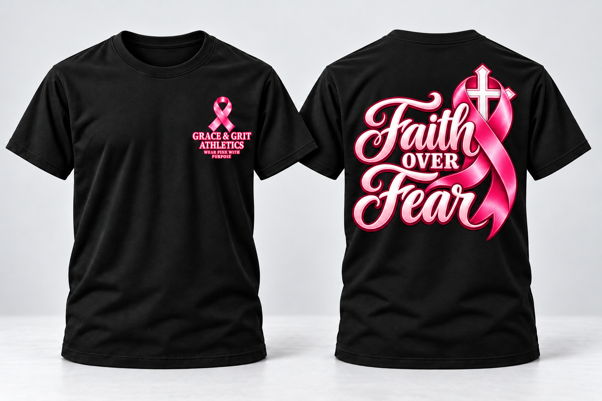 Faith Over Fear – Breast Cancer Awareness Apparel