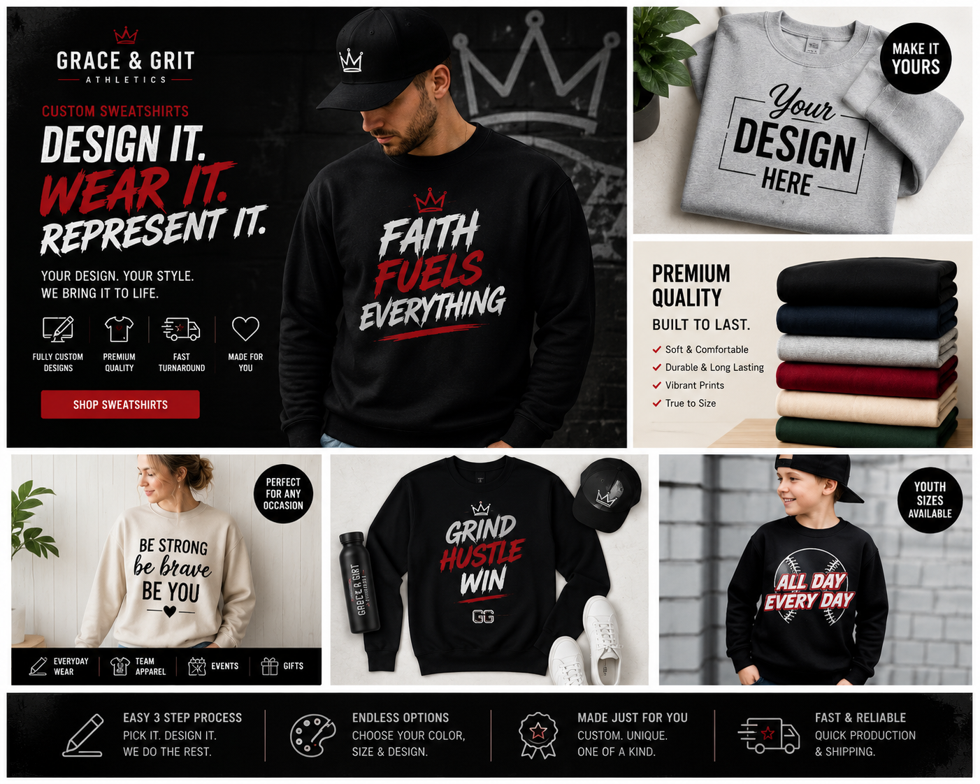 Custom Crewneck Sweatshirts