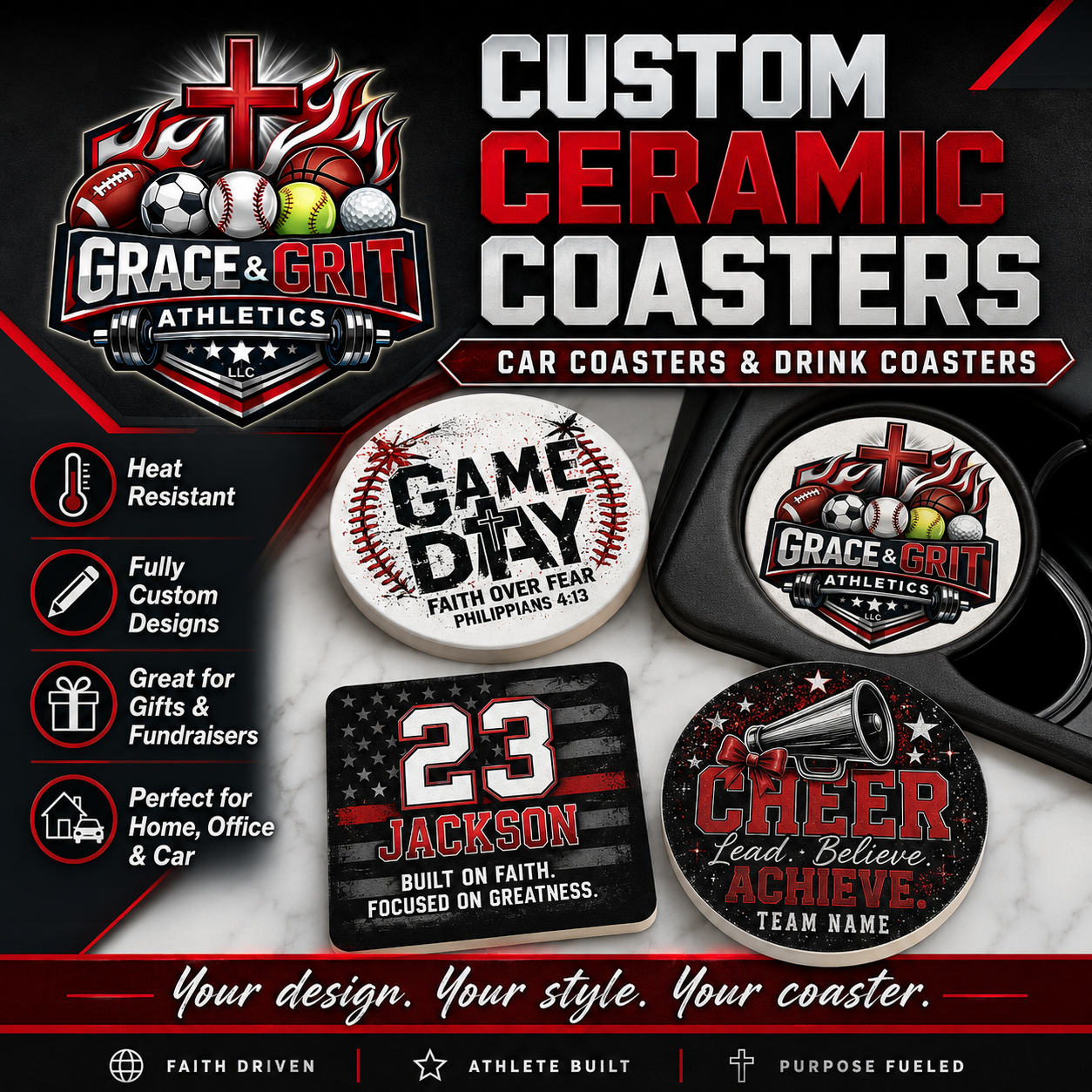 Custom Ceramic Coaster