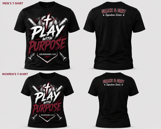 Play With Purpose – Baseball Faith Shirt