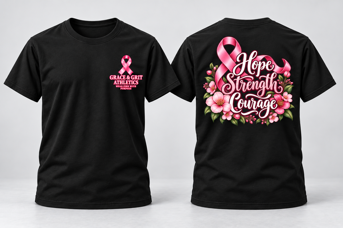 Hope, Strength & Courage – Breast Cancer Awareness Apparel