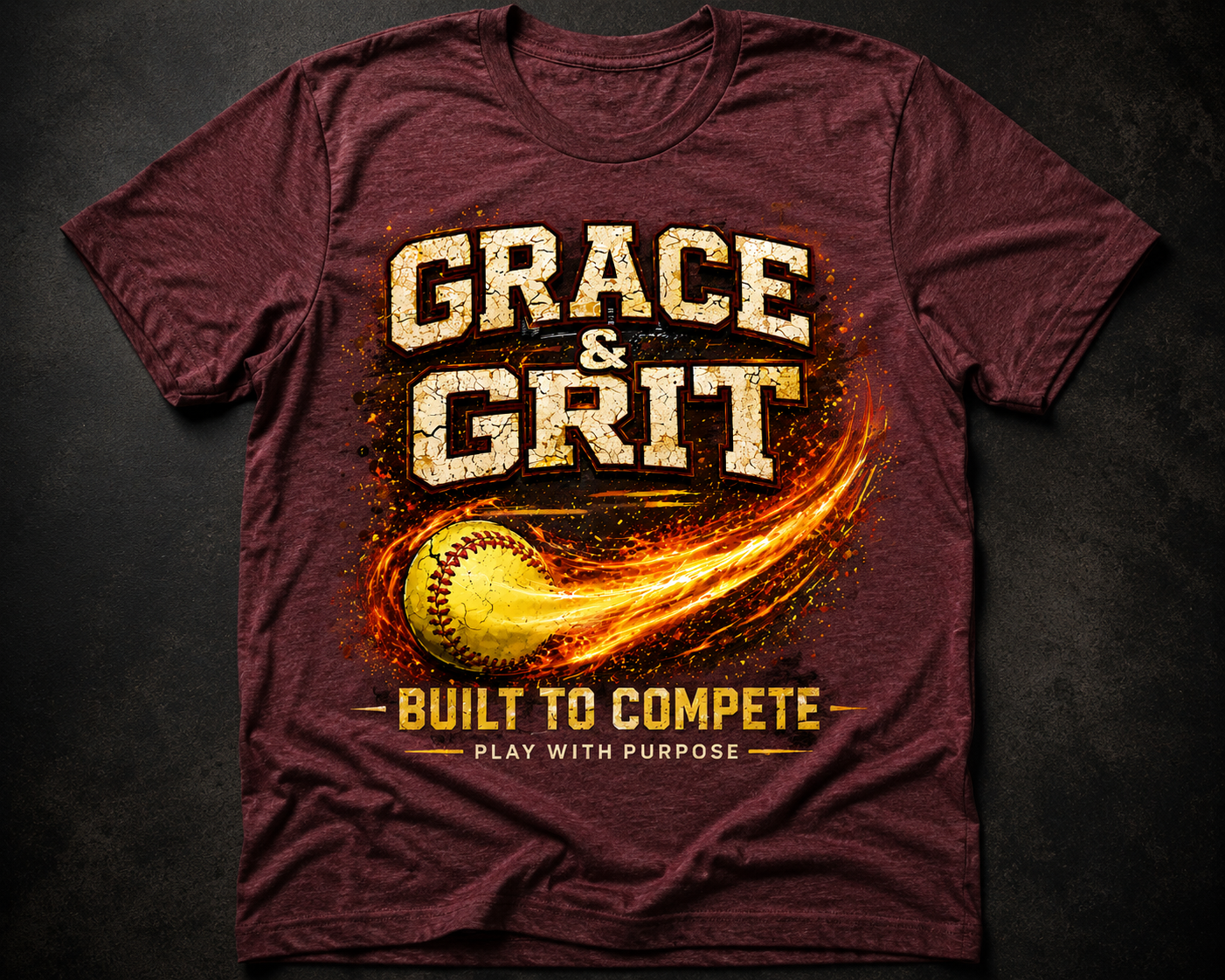 Built To Compete | Grace & Grit Athletics Signature Series Tee