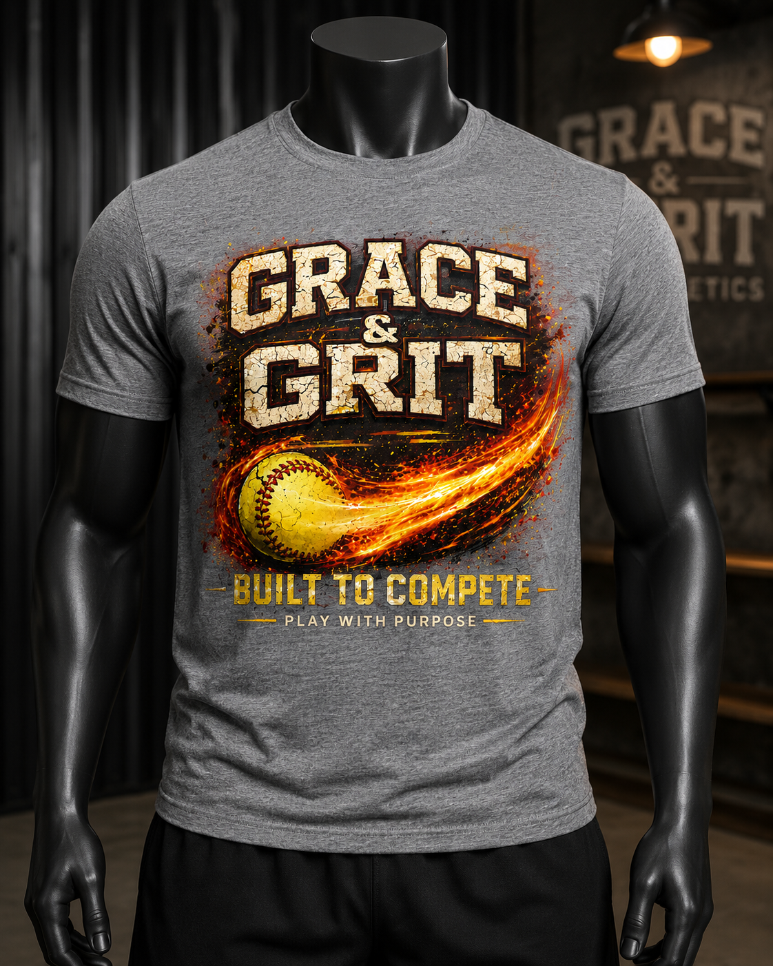 Built To Compete | Grace & Grit Athletics Signature Series Tee