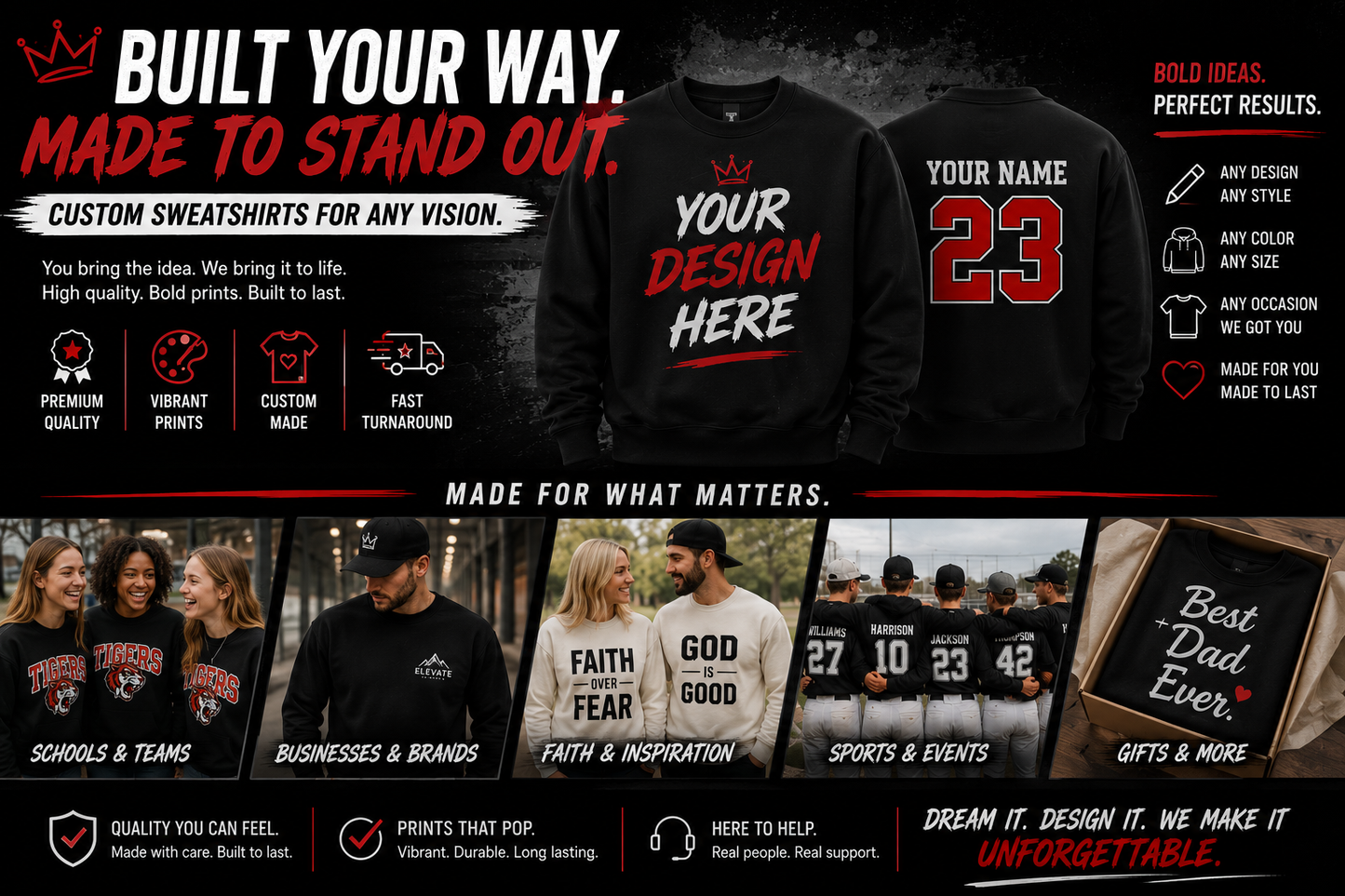 Custom Crewneck Sweatshirts