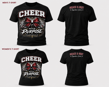 Cheer With Purpose – Faith Cheerleading Shirt