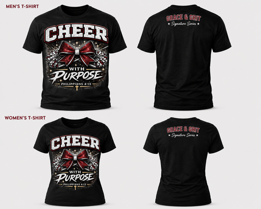 Cheer With Purpose – Faith Cheerleading Shirt