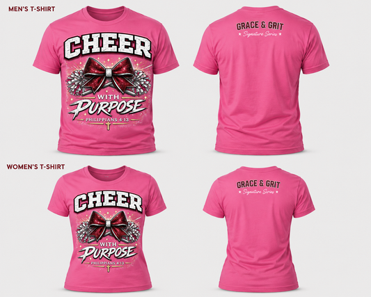 Cheer With Purpose – Faith Cheerleading Shirt