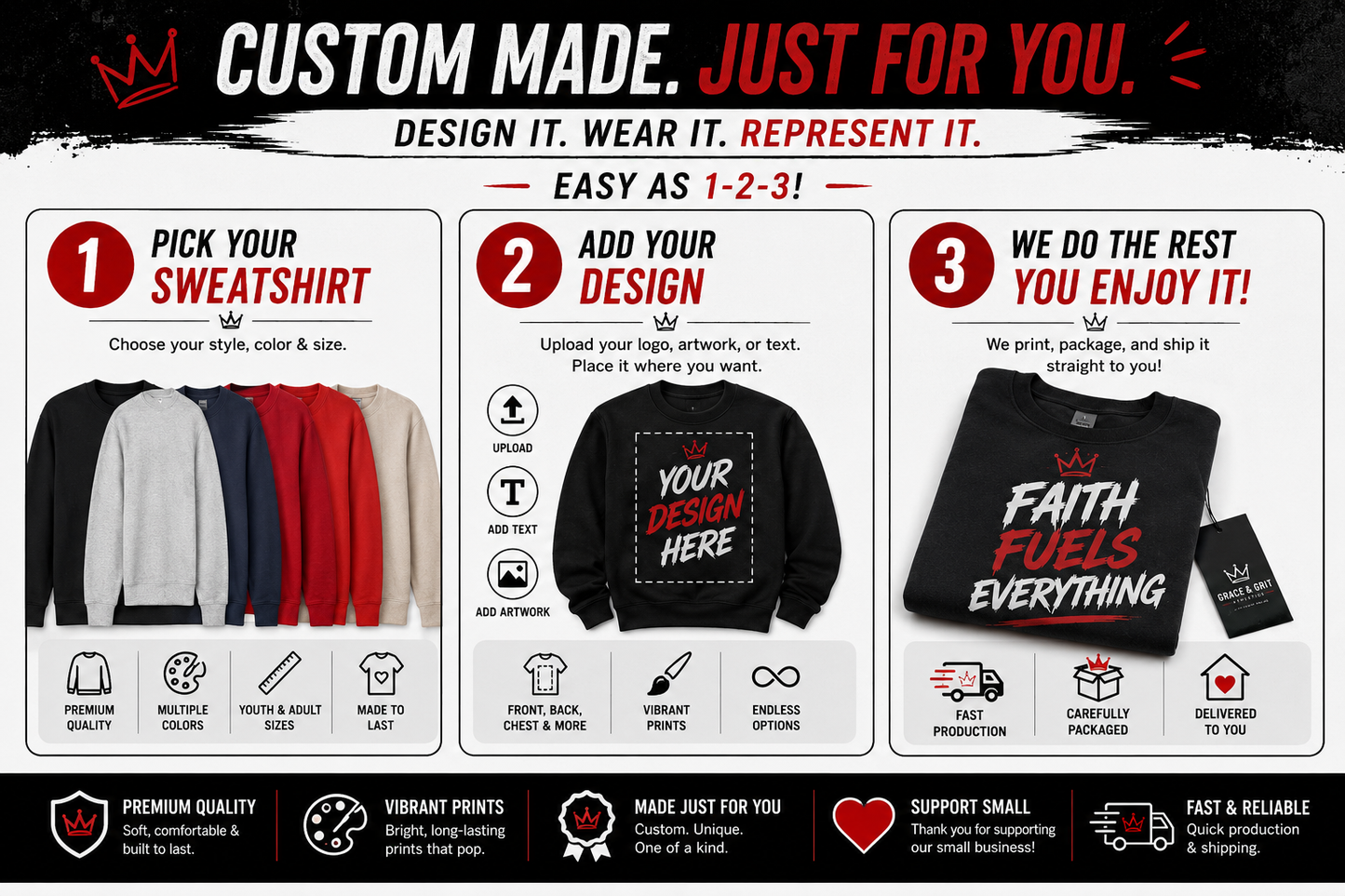 Custom Crewneck Sweatshirts