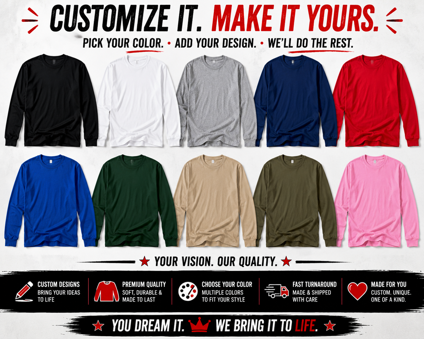 Custom Long Sleeve Shirt