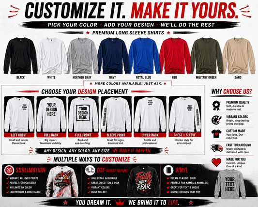 Custom Long Sleeve Shirt