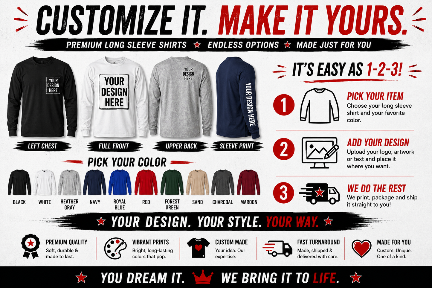 Custom Long Sleeve Shirt
