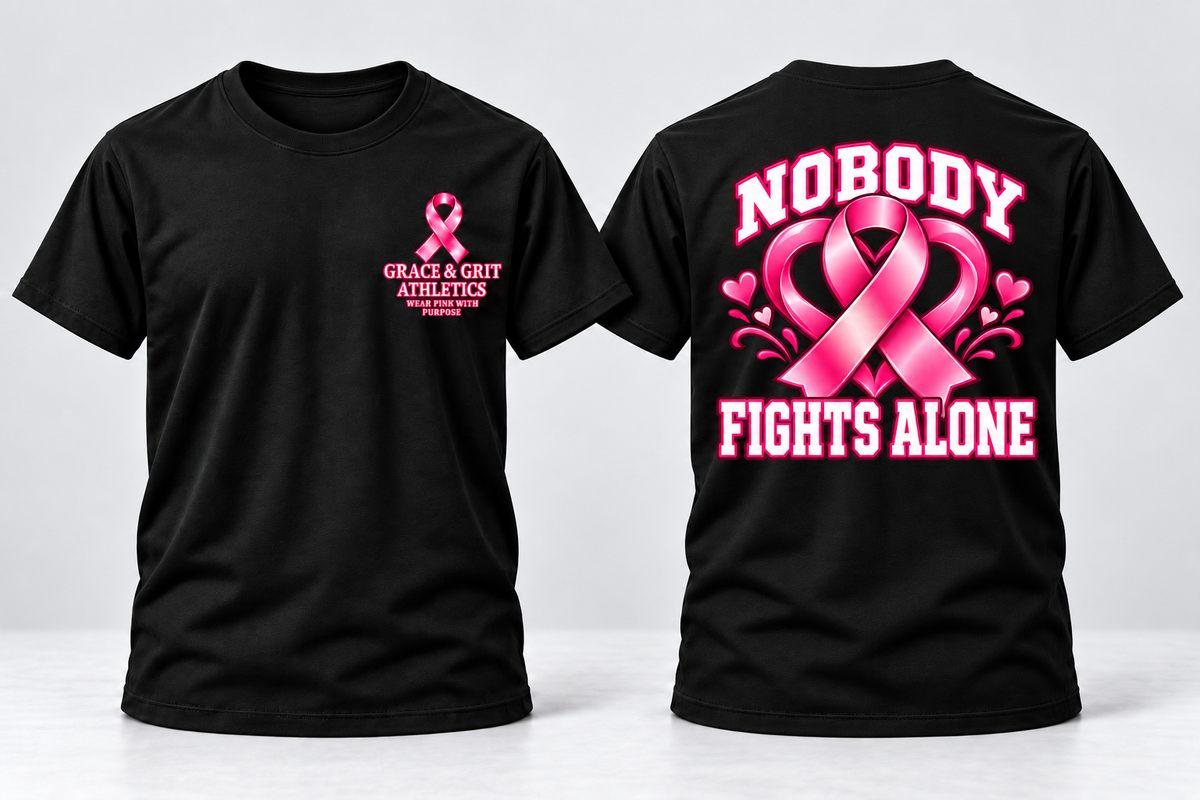 Nobody Fights Alone – Breast Cancer Awareness Apparel